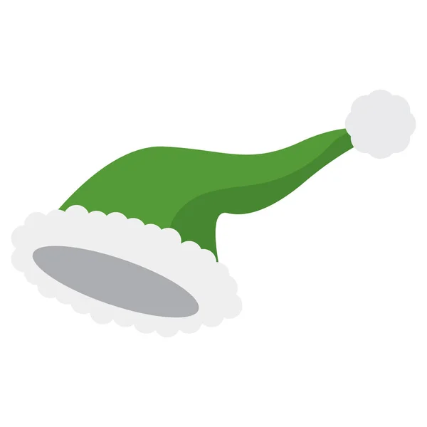 Icono sombrero de Navidad — Vector de stock