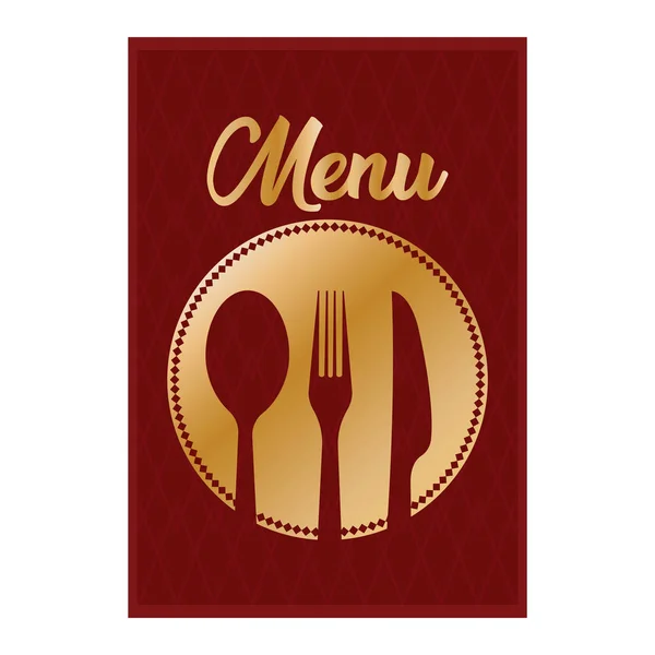 Menú restaurante ilustración — Vector de stock