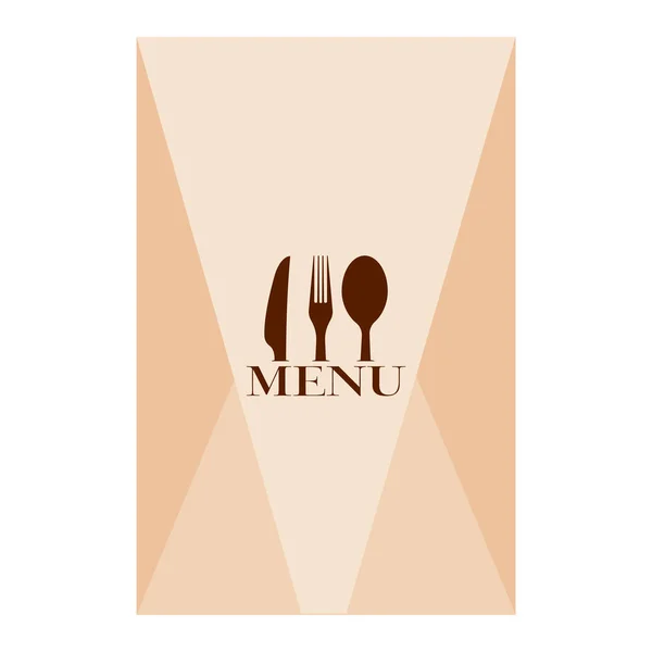 Menú restaurante ilustración — Vector de stock