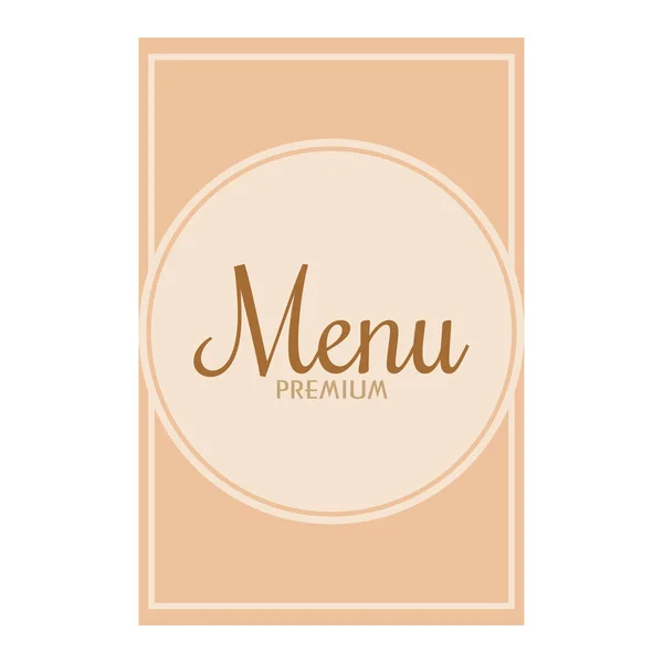 Restaurant menu illustration — Stock Vector