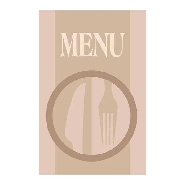 Menú restaurante ilustración — Archivo Imágenes Vectoriales