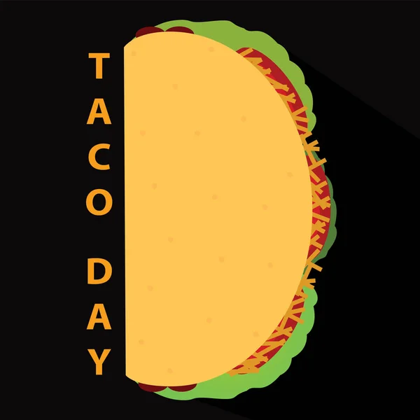 Affiche de la journée Taco — Image vectorielle