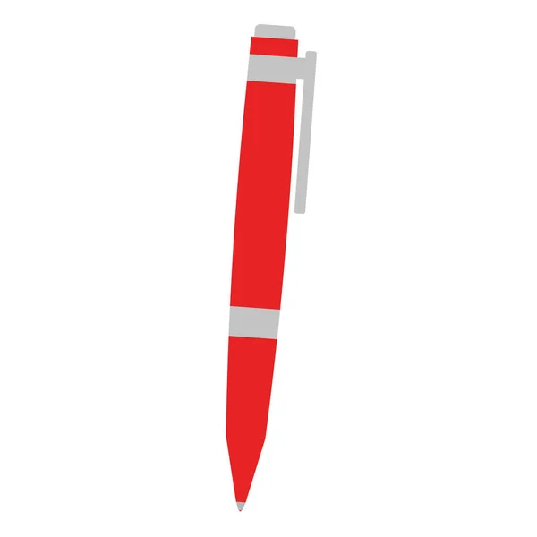 Stylo rouge élégant — Image vectorielle