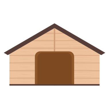 Issız bir köpek kulübesi. Evcil hayvan evi