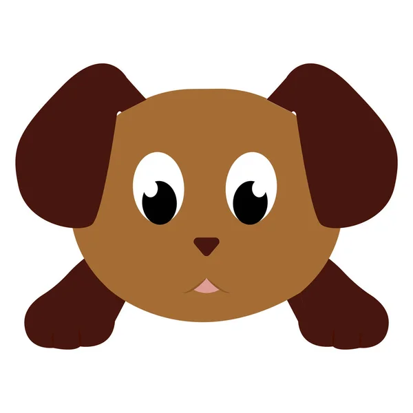 Dibujos animados de un perrito bonito — Vector de stock