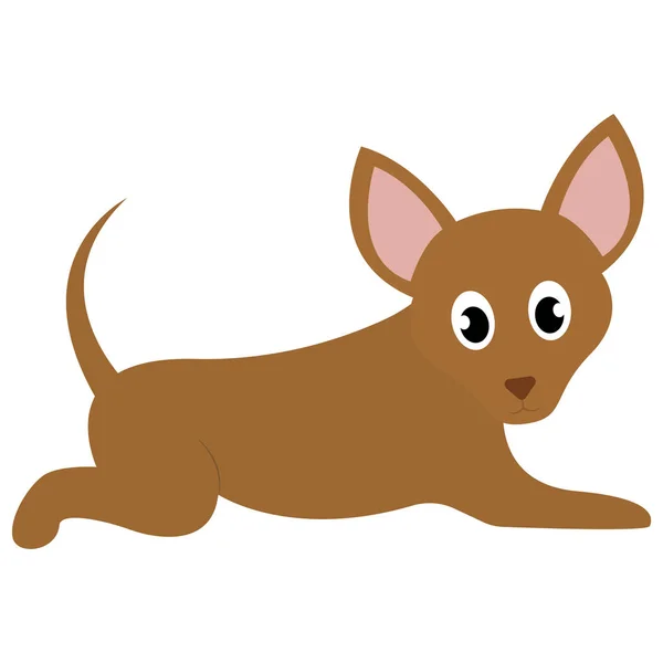 Cartoon of a pretty doggy — Stock Vector
