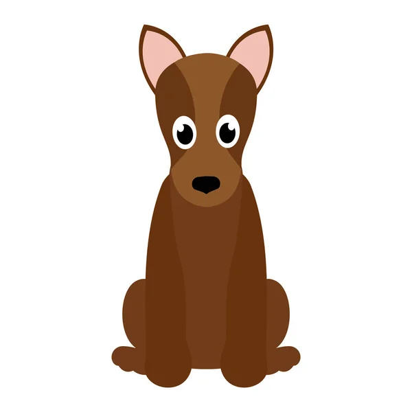 Cartoon van een mooi hondje — Stockvector