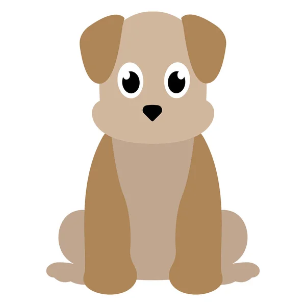 Dibujos animados de un perrito bonito — Vector de stock