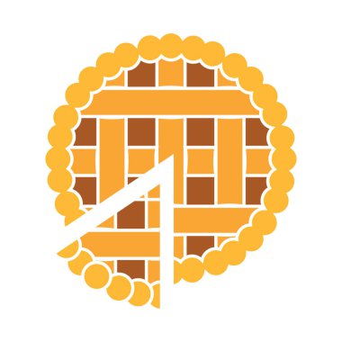 İzole edilmiş turta simgesi