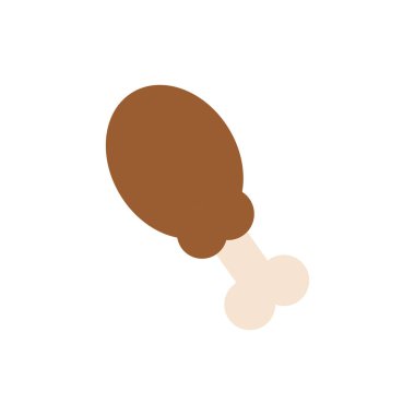 İzole edilmiş hindi budu ikonu