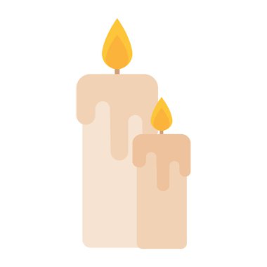 İzole edilmiş mum simgesi