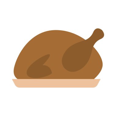 İzole edilmiş hindi ikonu.