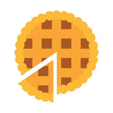 İzole edilmiş turta simgesi