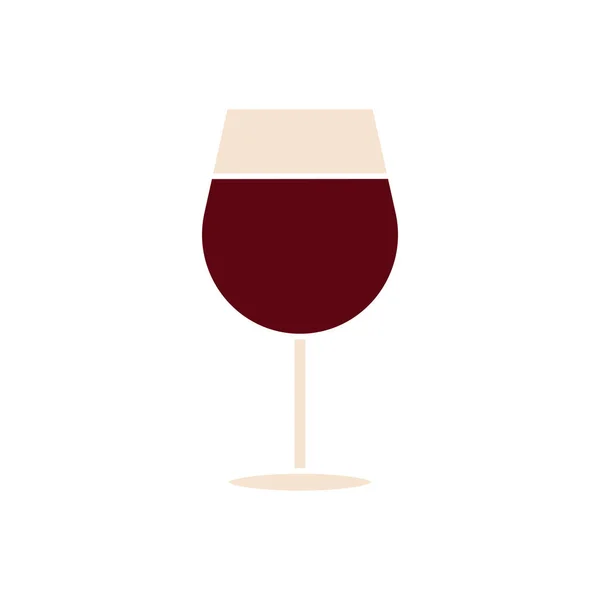 Icono de copa de vino — Vector de stock