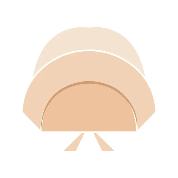 Chapeau de pèlerin femme — Image vectorielle