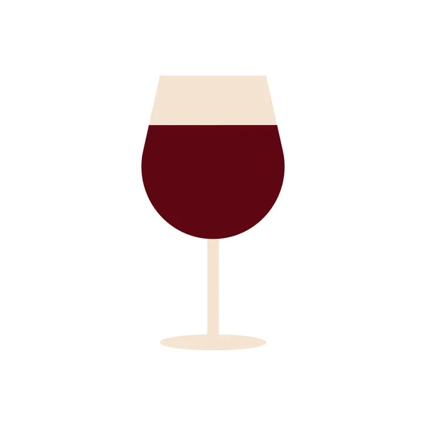 Ícone copo de vinho — Vetor de Stock