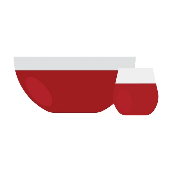 Ikone der Saucenschale — Stockvektor