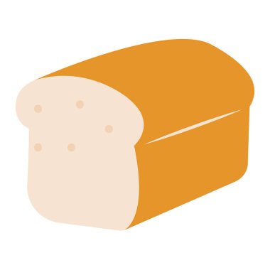 İzole edilmiş geleneksel ev yapımı ekmek.