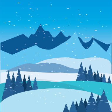 Güzel kış manzarası