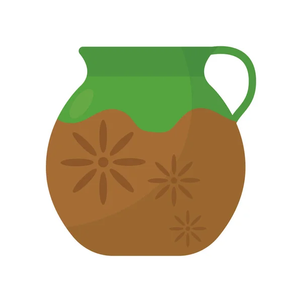 Isolated ceramic jug icon — Stock Vector