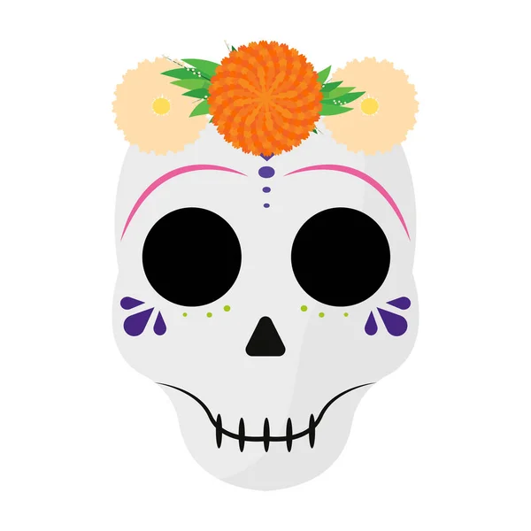 Catrina image. Mexican culture — Stock Vector