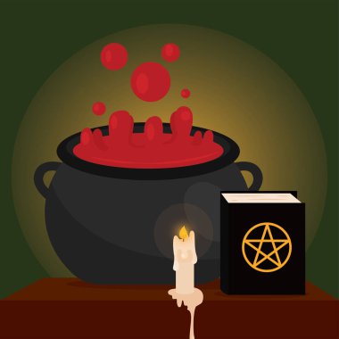 Halloween cadı kazanı