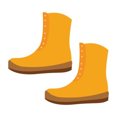 İzole edilmiş kışlık bot simgesi