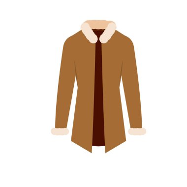 İzole edilmiş kışlık ceket simgesi