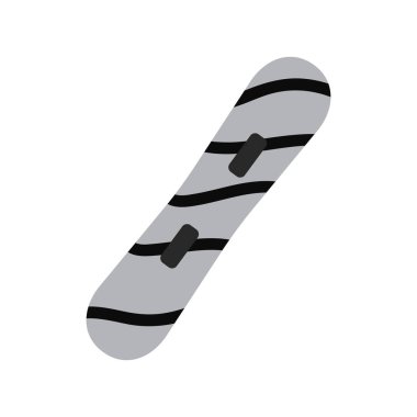 İzole kayak tahtası