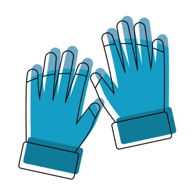 İzole kış eldiven