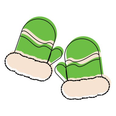 İzole kış eldiven