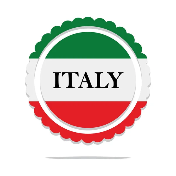 Bayrağı olan İtalya posteri — Stok Vektör