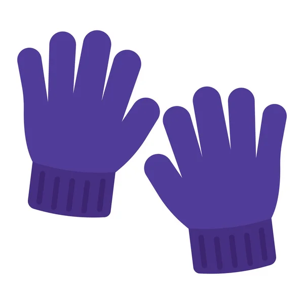 Изолированные зимние перчатки — стоковый вектор