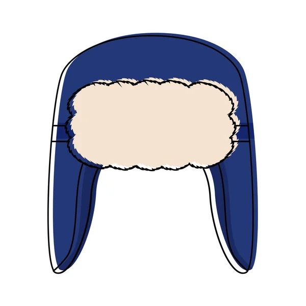 Isolé icône chapeau d'hiver — Image vectorielle