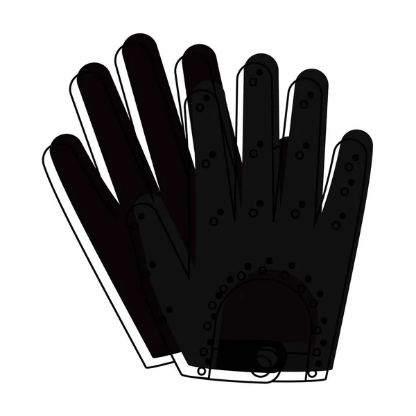 Isolated winter gloves — Stock Vector