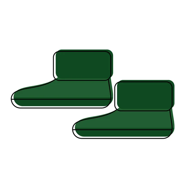 Isolated winter boots icon — 스톡 벡터