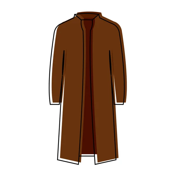 Elszigetelt téli kabát ikon — Stock Vector