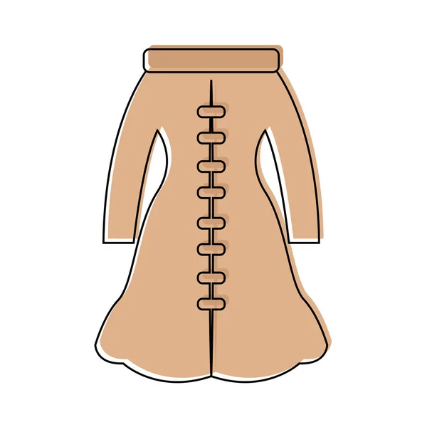 Izolowana ikona płaszcza zimowego — Wektor stockowy