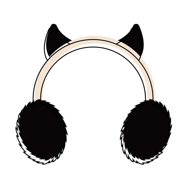 Icono de orejeras aisladas — Archivo Imágenes Vectoriales