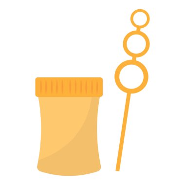 İzole kabarcık kavanozu