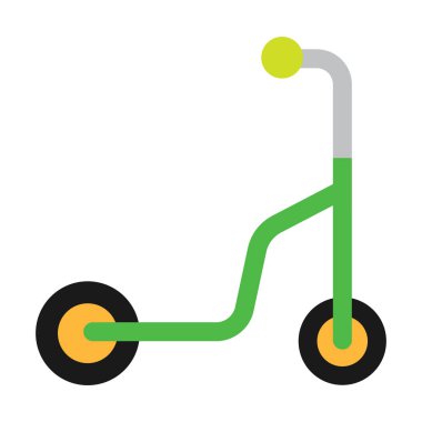 İzole edilmiş oyuncak scooter