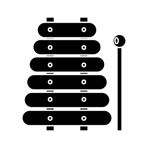 Isolée icône xylophone — Image vectorielle