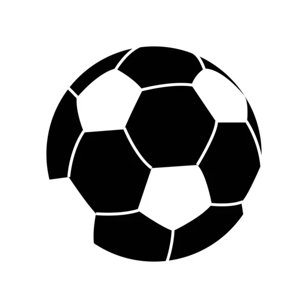 Isolato icona del pallone da calcio — Vettoriale Stock