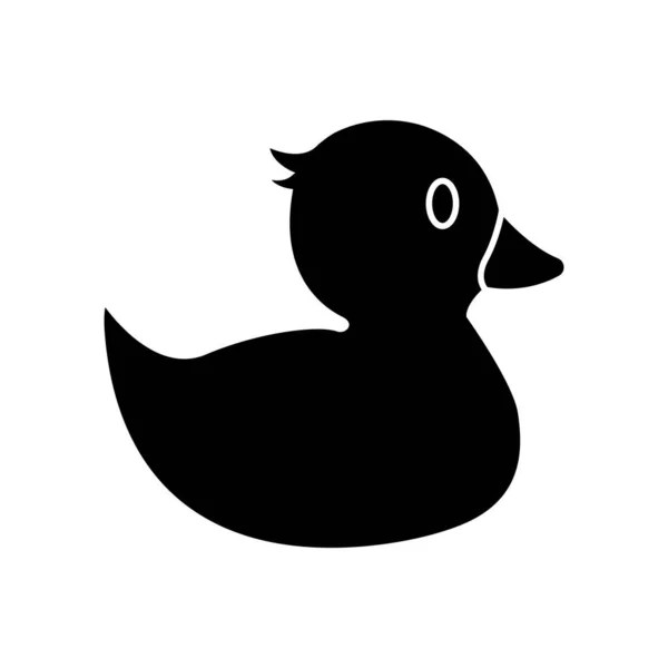 Izolowana gumowa ikona kaczki — Wektor stockowy