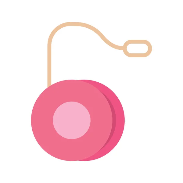 Isolated pink yo-yo icon — 스톡 벡터