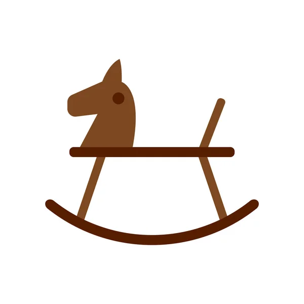 Isolated woodhorse icon — 스톡 벡터