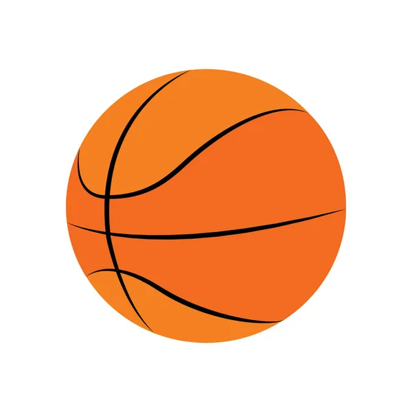Balle de basket isolée — Image vectorielle