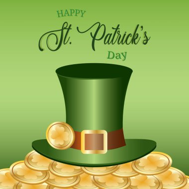 Aziz Patrick Günü tebrik kartı.