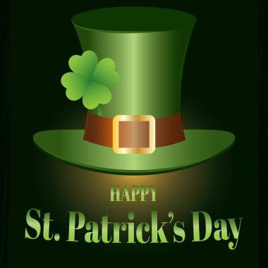 Aziz Patrick Günü tebrik kartı.