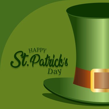 Aziz Patrick Günü tebrik kartı.